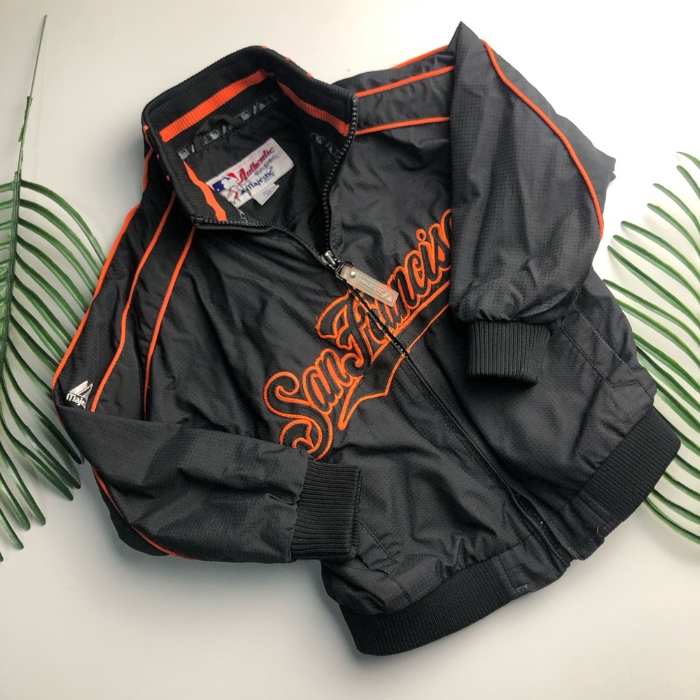 4T Giants Majestic Kids Baseball Windbreak Jacket - Picture 3 of 3